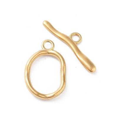 Non-Tarnish Ion Plating(IP) 304 Stainless Steel Toggle Clasps