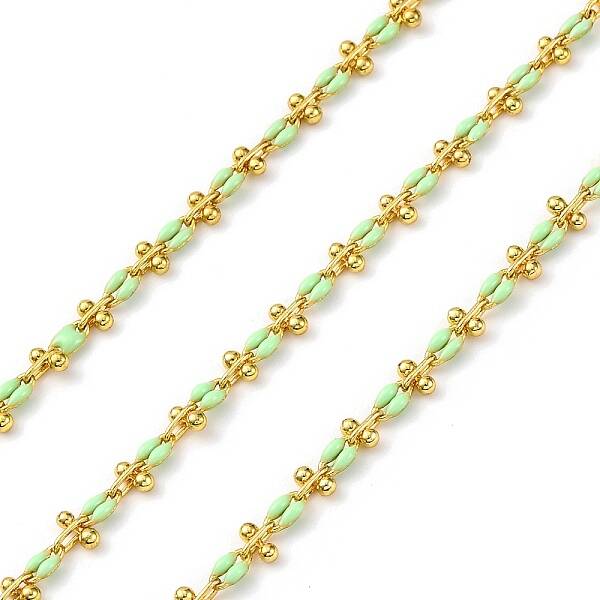 Brass Enamel Link Chains