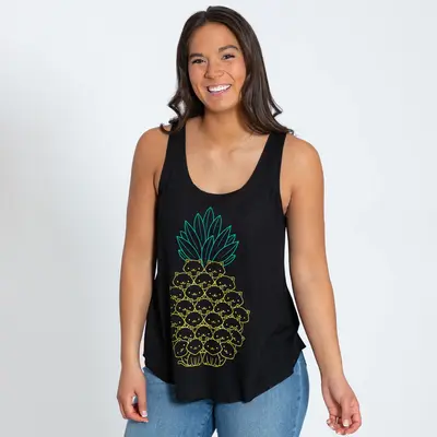 Cat Pineapple Tank Top - 3X