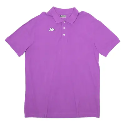 KAPPA Mens Polo Shirt Purple 2XL