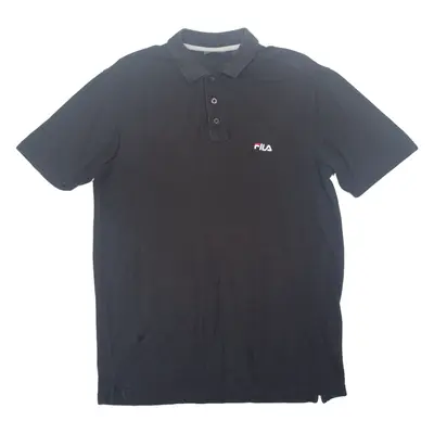 FILA Mens Polo Shirt Black M