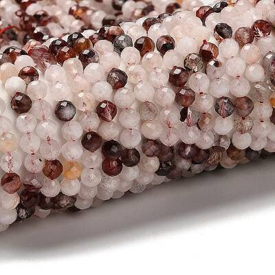 Natural Hematoid Quartz/Ferruginous Quartz Beads Strands