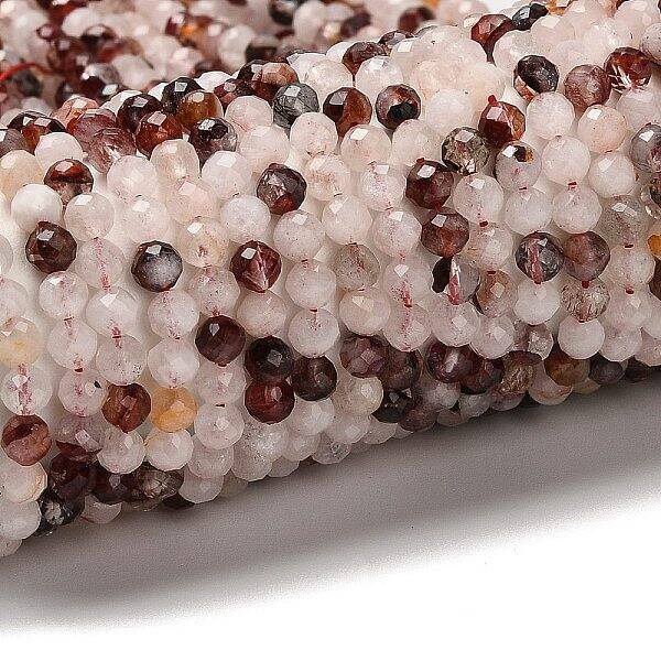 Natural Hematoid Quartz/Ferruginous Quartz Beads Strands