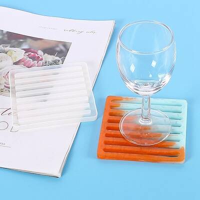 Square Silicone Cup Mat Molds