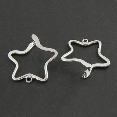 Silver Color Brass Pinch Bails