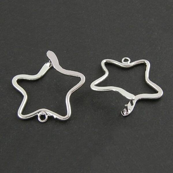 Silver Color Brass Pinch Bails