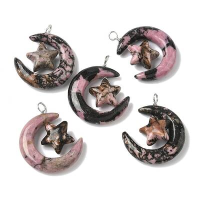 Natural Rhodonite Pendants