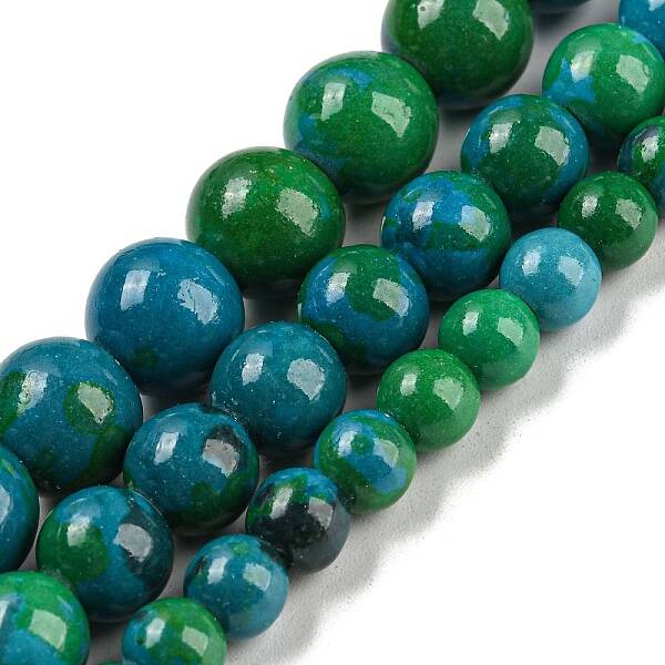 Synthetic Chrysocolla Beads Strands