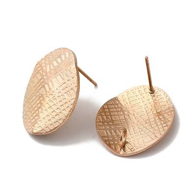Ion Plating(IP) 304 Stainless Steel Stud Earrings Findings