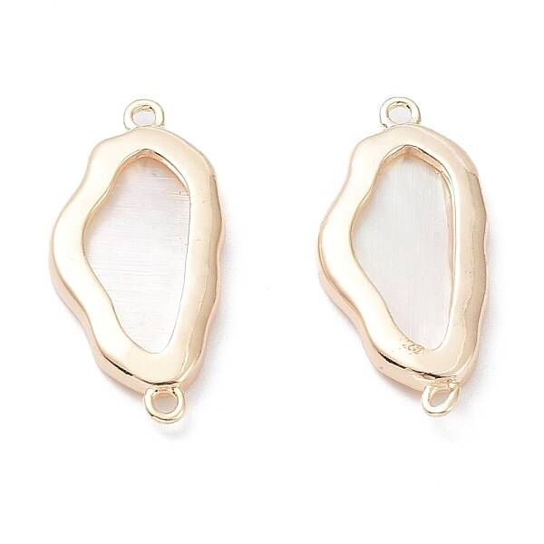 Natural Shell Connector Charms
