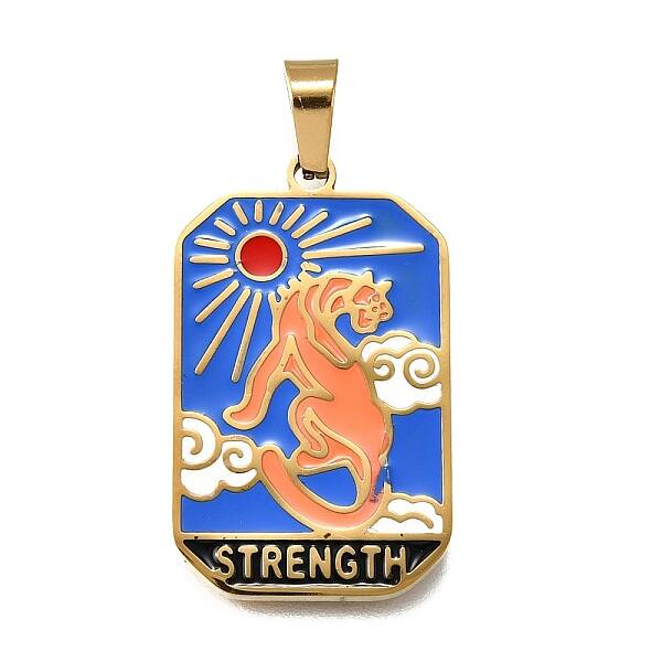Tarot 304 Stainless Steel Enamel Pendants
