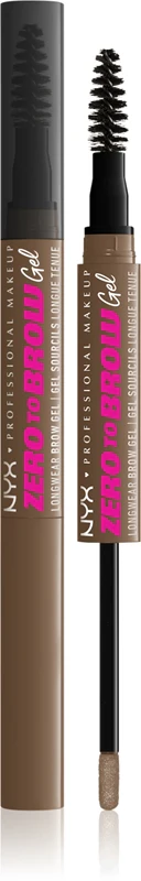 NYX Professional Make-up Zero To Brow Gel for eyebrows with applicator color 02 Ash Blonde 2 ml
