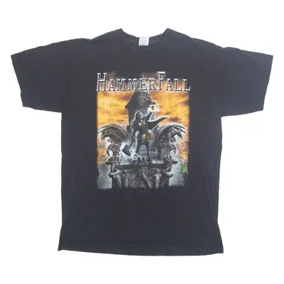 FRUIT OF THE LOOM Hammer Fall Mens Band T-Shirt Black L