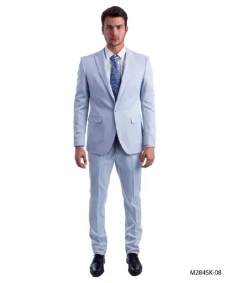 Tazio Men's 2pc Skinny-Fit Suit - Bold Colors