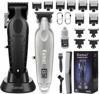 KEMEI Professional Hair Clippers Set for Men,Cordless Rechargeable Hair Clippers Kit, Clippers and Trimmer Set for Hair Cutti...