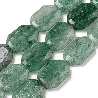 Natural Green Strawberry Quartz Beads Strands