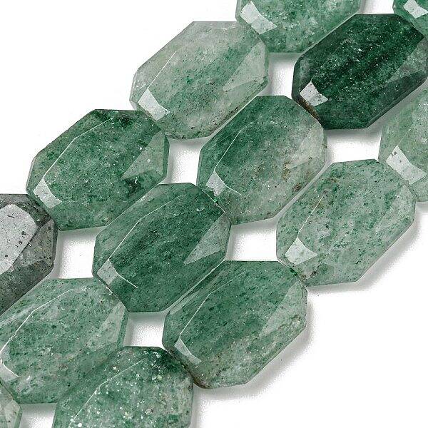 Natural Green Strawberry Quartz Beads Strands