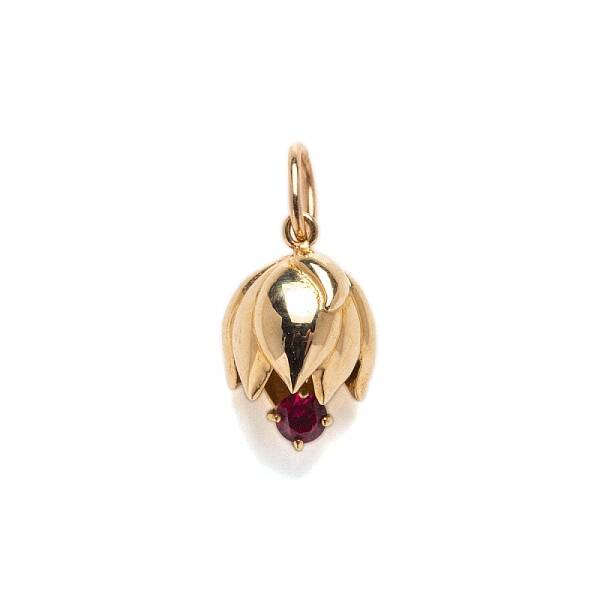 Ion Plating(IP) Brass Micro Pave Cubic Zirconia Pendants