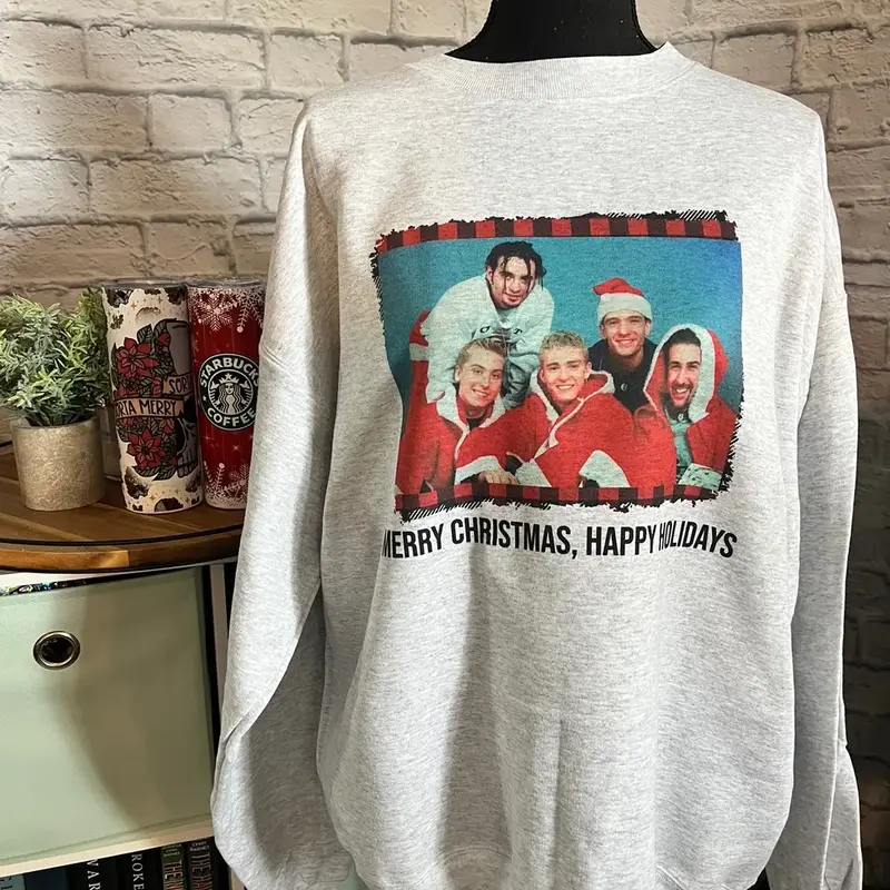 NSYNC Merry Christmas Happy Holidays Sweatshirt