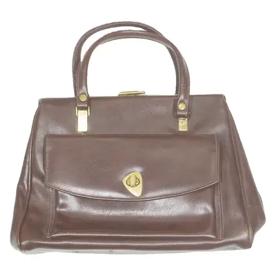 Womens Handbag Brown Leather 90s