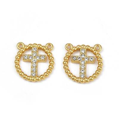 304 Stainless Steel Crystal Rhinestone Pendants