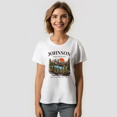 Personalized Family Reunion Camping Trip T-Shirt