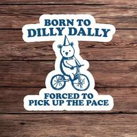 Bear Riding Bicycle Car Sticker, 1 Count Funny Car Decal, Universal Car Exterior Decoration Accessories for Car, Motorcycle, ...
