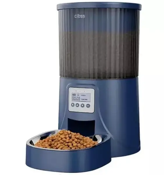 Automatic Pet Feeder 4L Navy Blue