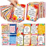 English Workplace Motivational Cards, 50pcs/set Self-discipline Text Motivational Quotes Positive Energy Postcards, Greeting ...