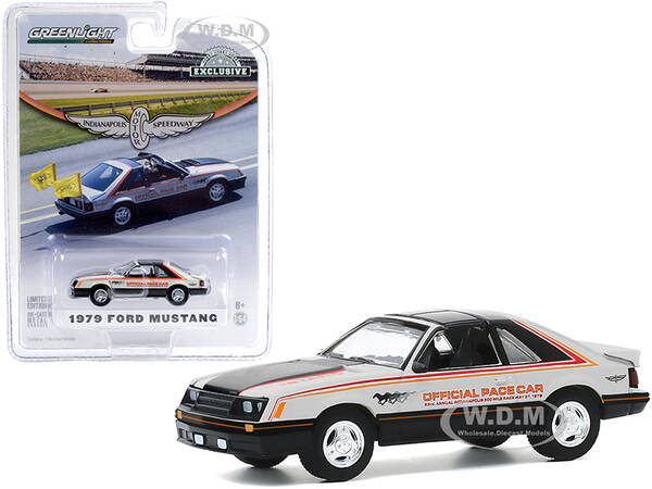 1979 Ford Mustang Official Pace Car 63rd Annual Indianapolis 500 Mile Race Hobby Exclusive 1/64 Diecast Model Car by Greenlig...