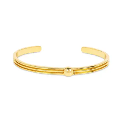 Athena Plain Gold Cuff Bracelet