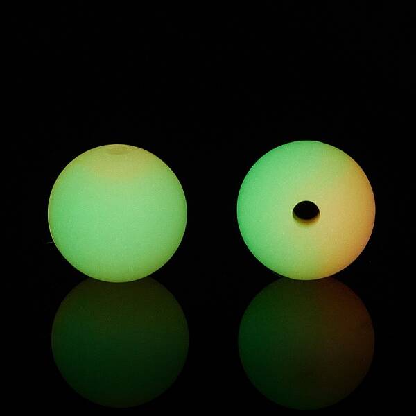 Two Tone Luminous Silicone Beads