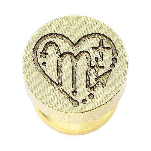 Constellation Golden Tone Wax Seal Brass Stamp Heads