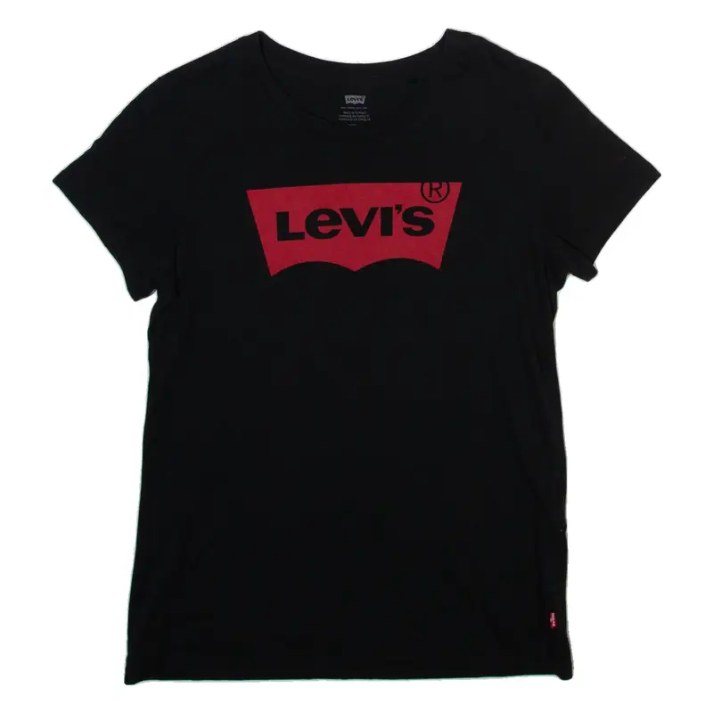 LEVI'S Womens T-Shirt Black S