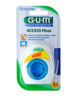 Filo interdentale per impianti Gum® 50 fili x 30 cm