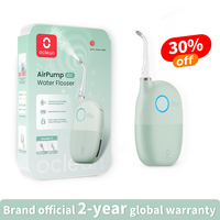 Oclean A10 Water Flosser Palm-sized, Nozzle Oral Dual Flossing Power with AirPump Tech,Best for Braces,Storage Waterfloss Gre...