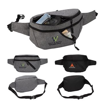 50 Promotional Ontario Two-Pocket Crossbody Waist Bag - Adjustable ...