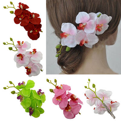 Cloth Flower Alligator Hair Clips