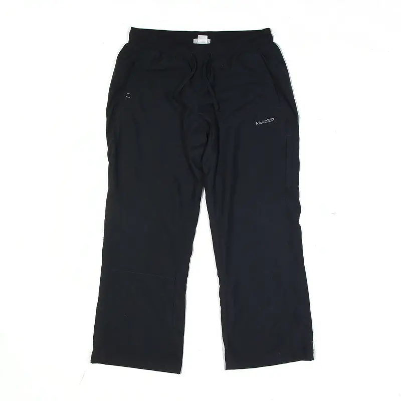 REEBOK Track Pants Black Regular Straight Womens S W28 L26