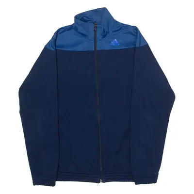 ADIDAS Mens Track Jacket Blue Colourblock XL