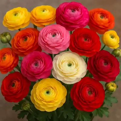 Ranunculus Mix Color Bulbs for Planting - Ships from Iowa, USA