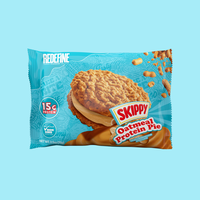 Skippy Oatmeal Protein Pie 15g with Natural Peanut Butter Spread - Non-GMO, All Natural, Fiber 10g, Protein 10g, Non-GMO Snac...