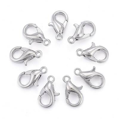 Zinc Alloy Lobster Claw Clasps