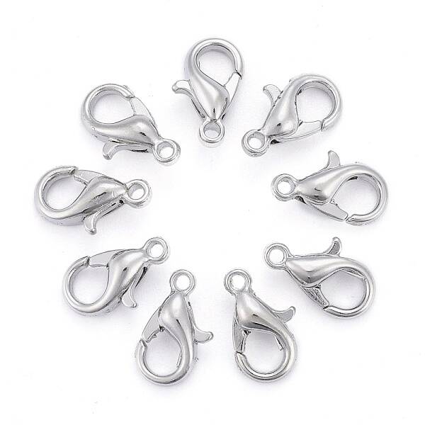 Zinc Alloy Lobster Claw Clasps