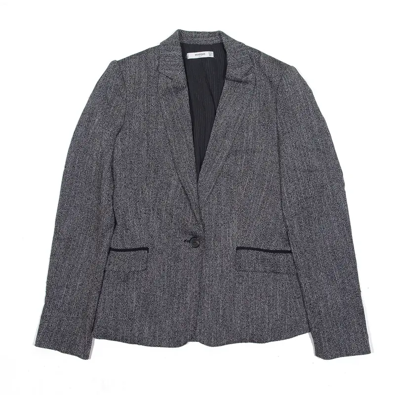 MANGO Blazer Jacket Grey Womens S
