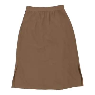 Les Copains Midi Skirt - 26W UK 6 Brown Wool