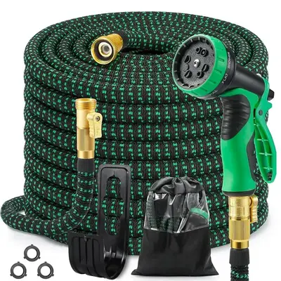 Expandable Garden Hose Set, Durable Flexible Lightweight Expandable Hose, Home Garden Irrigation Water Hose Tools Set