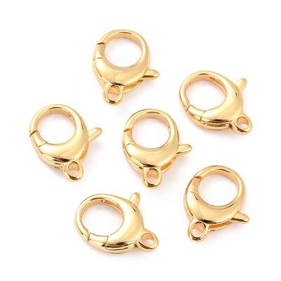 Brass Lobster Claw Clasps