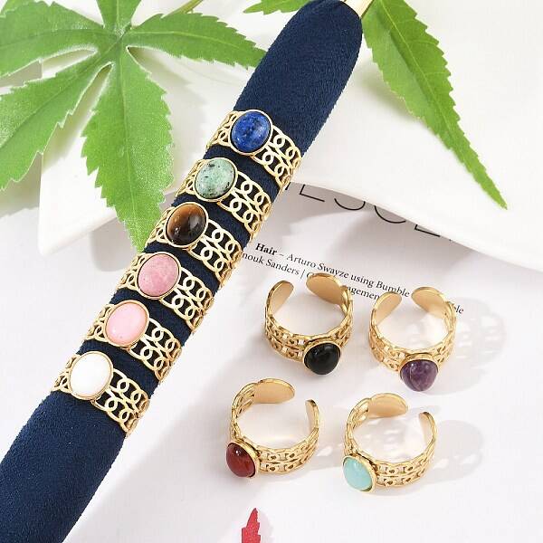 304 Stainless Steel Wide Open Cuff Rings