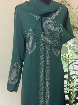 Diamond Shining Stars - Eid & Ramadan Modest Long Dress (SPK13)